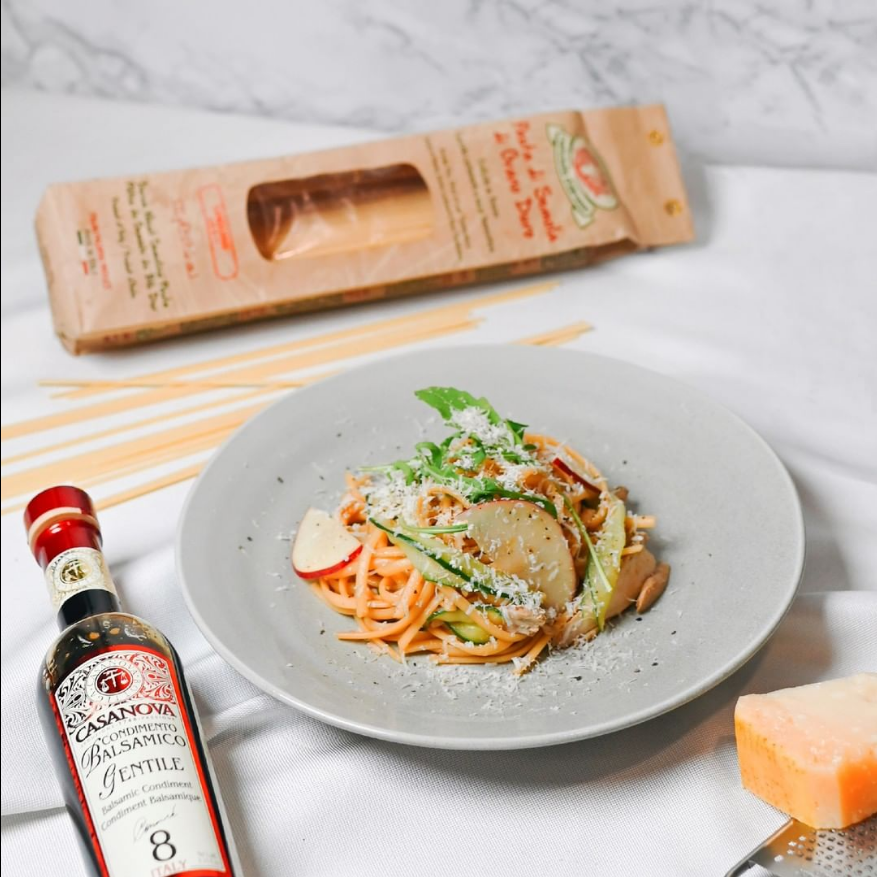 Balsamic Chicken Breast Vegetable Salad Noodles