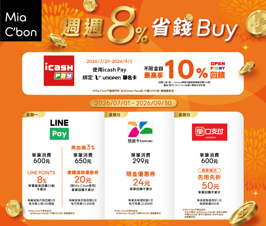 週週8%